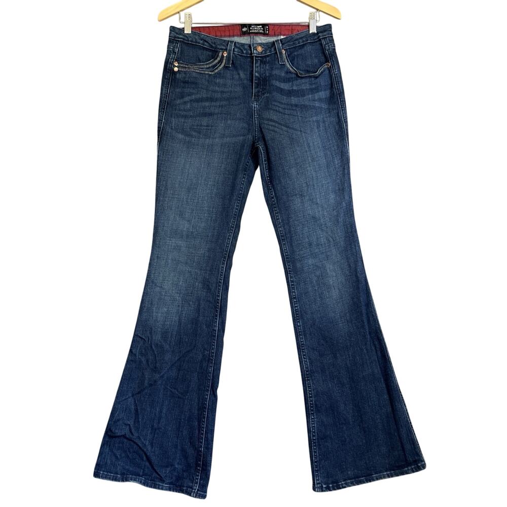 Smith Rogue Jeans Women 29x32 Blue No 41 Western Cut Boot Stretch Denim Cowgirl